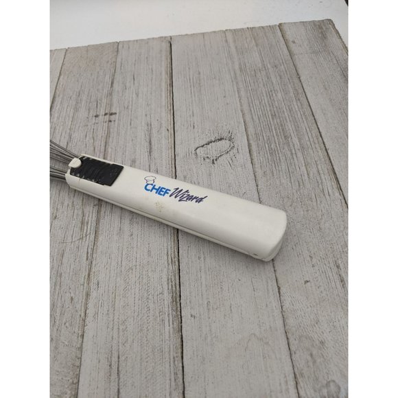 Chef Wizard White Whisk Locking Handle Tongs 12" Kitchen Utensil Spatula - Picture 2 of 7